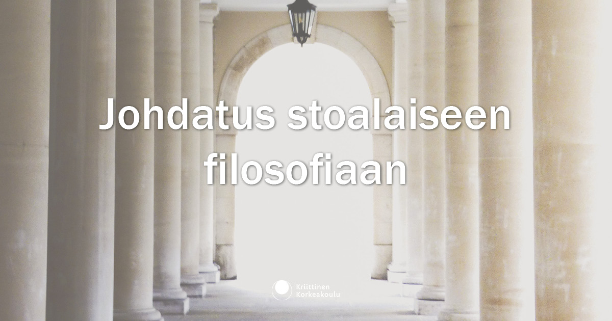 Johdatus stoalaiseen filosofiaan